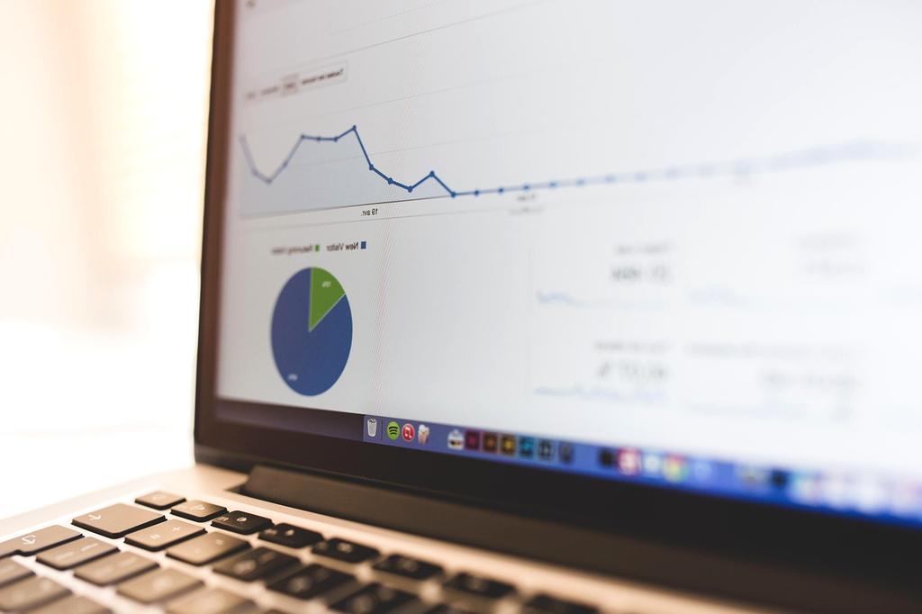 Graph showing analytics growth
